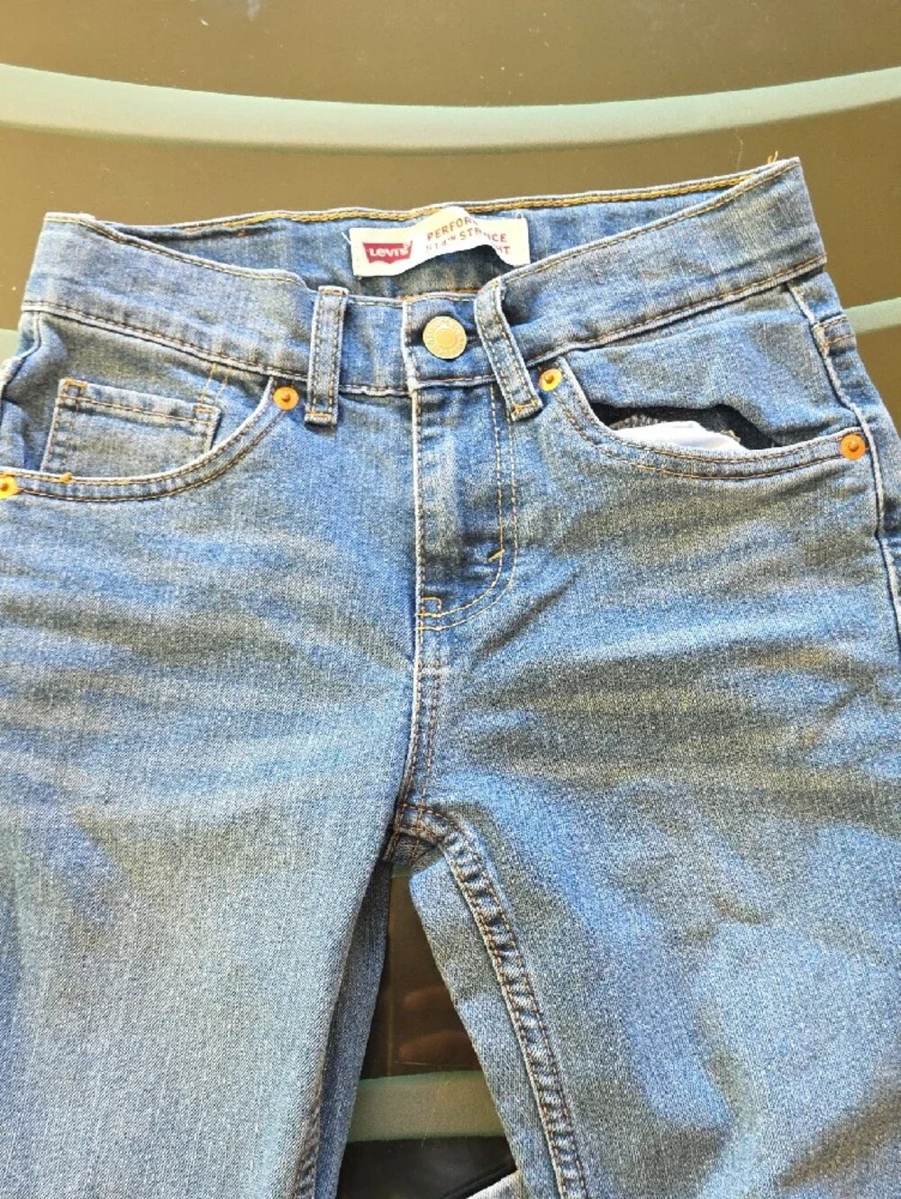 Levi's Women's Medium Blue Straight-Leg Jeans
